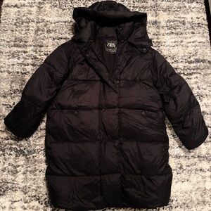Zara Long Puffer Coat